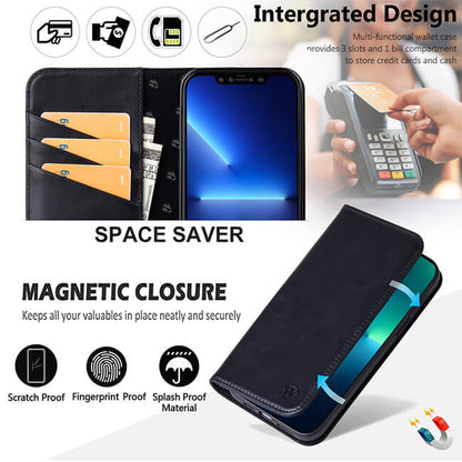 Aaronscase Genuine Black Leather iPhone 15 Case (Wholesale / Manufacturer)
