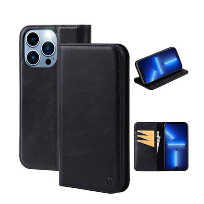 Aaronscase Genuine Black Leather iPhone 15 Case (Wholesale / Manufacturer)