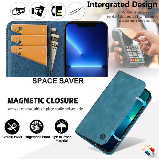 Aaronscase Custom Genuine Leather iPhone 16 Wallet Case (Wholesale/Manufacturer)