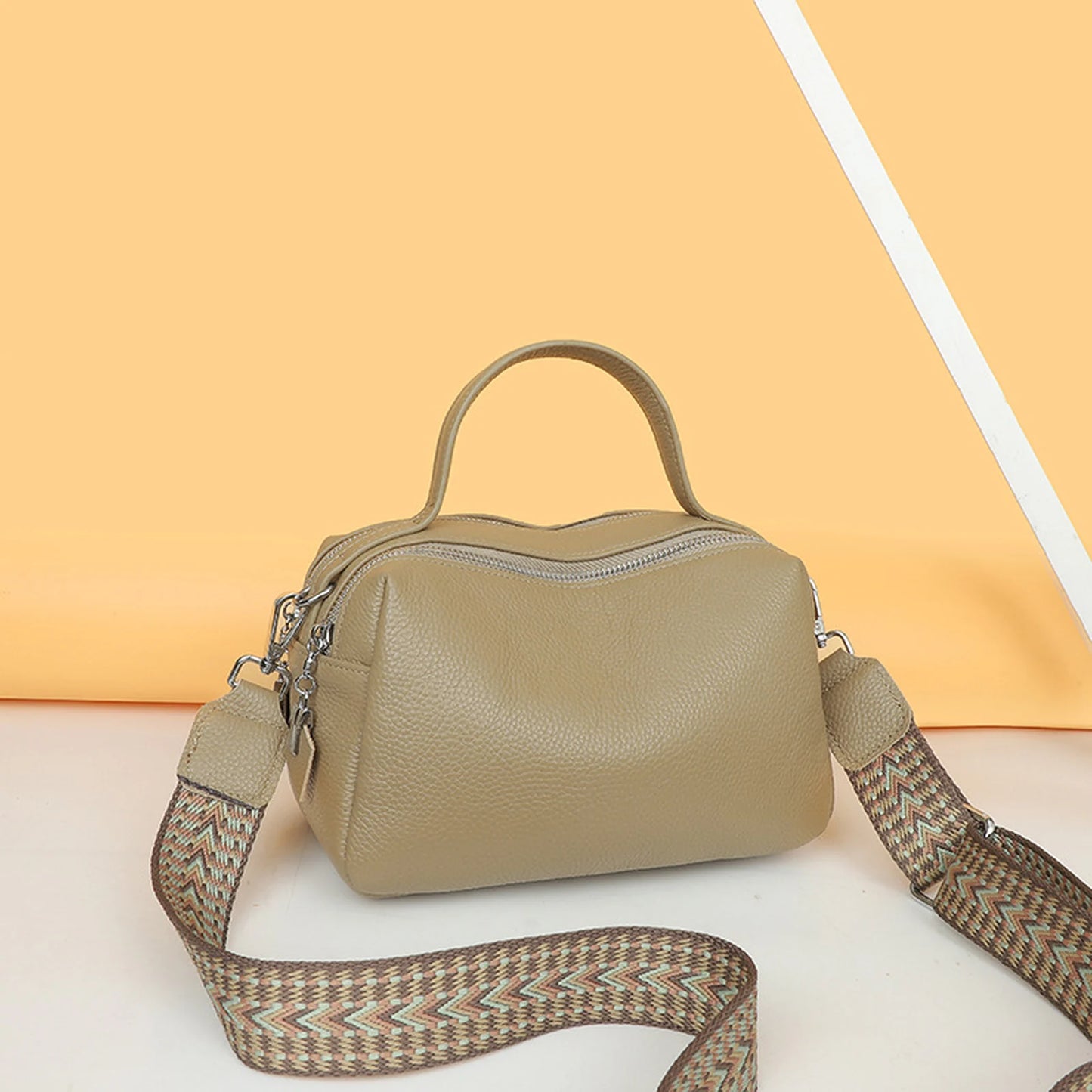 Boxy Top-Handle Crossbody Bag custom OEM reference 223966 - structure view