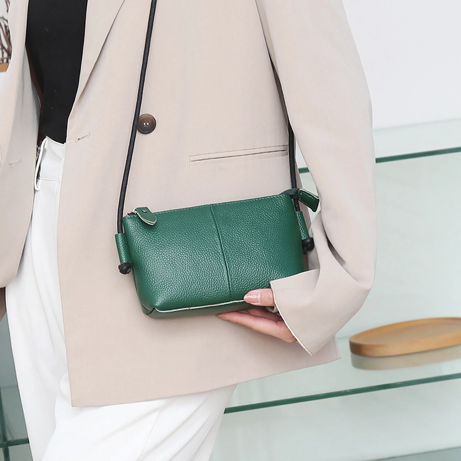 Boxy Top-Handle Crossbody Bag custom OEM reference 6003-HA - structure view