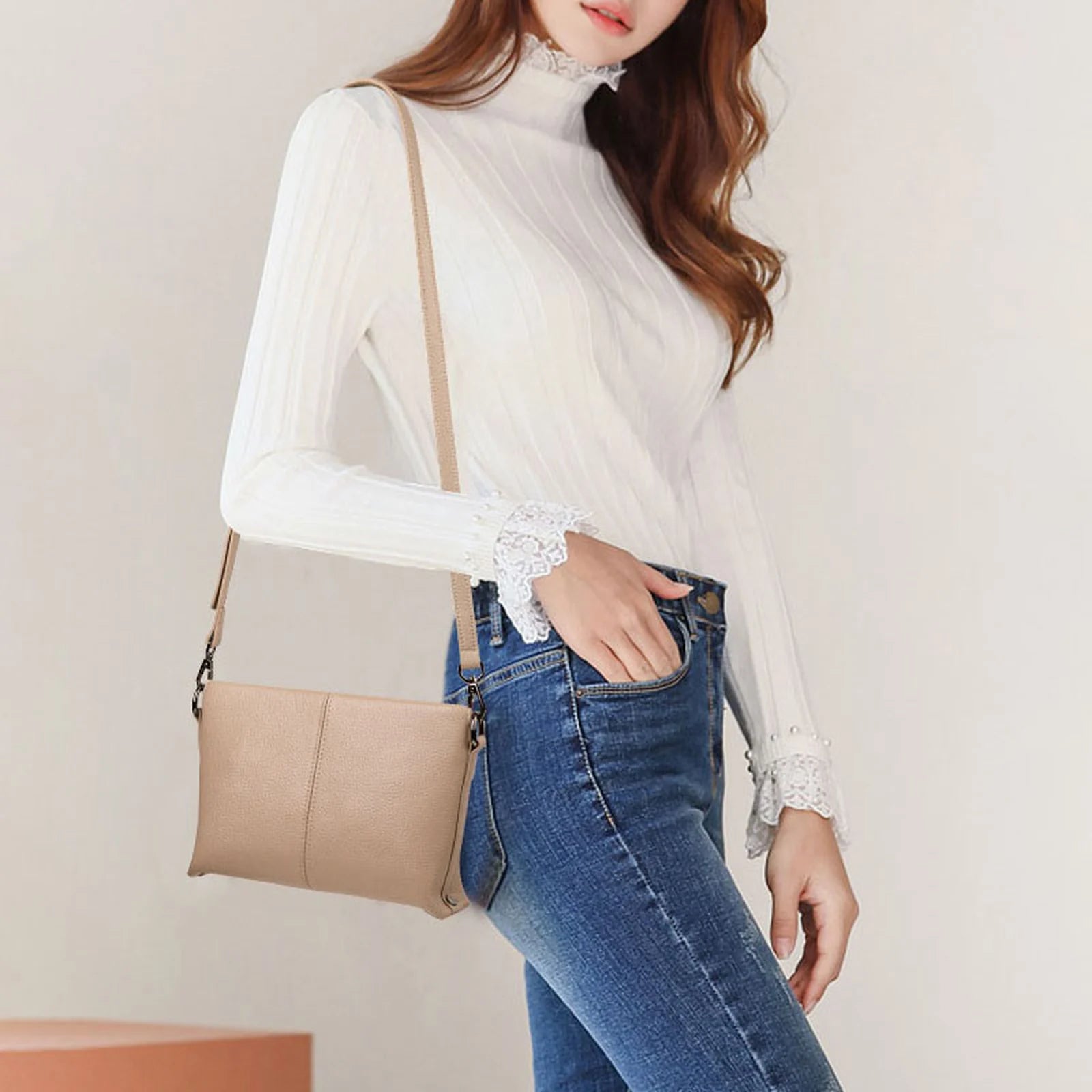 Buckle Flap Crossbody Bag custom OEM reference 84162 - detail view