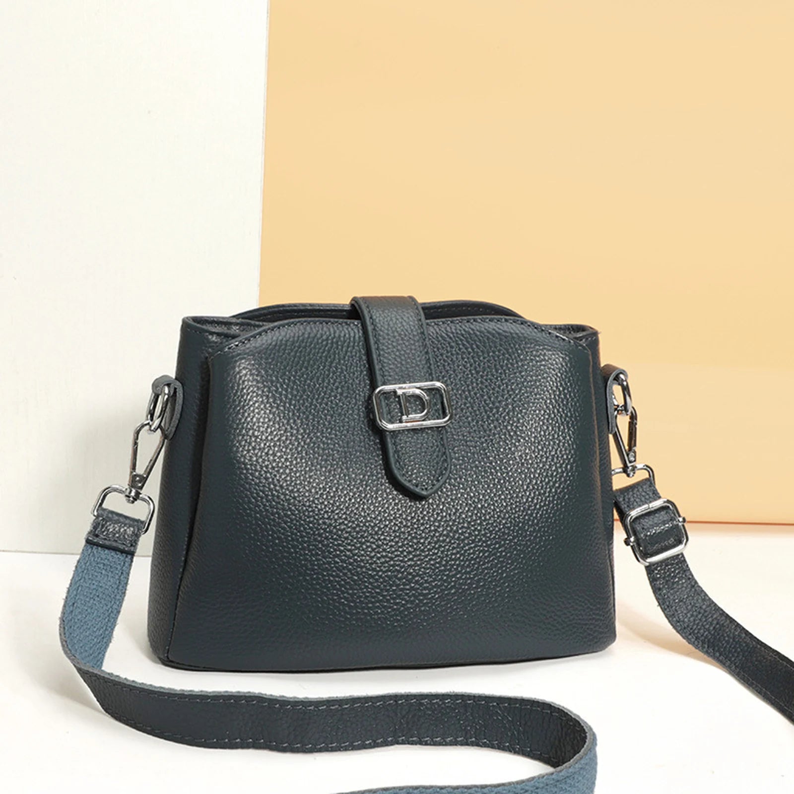 Buckle-Flap Crossbody Bag custom OEM reference CT&2259 - front view