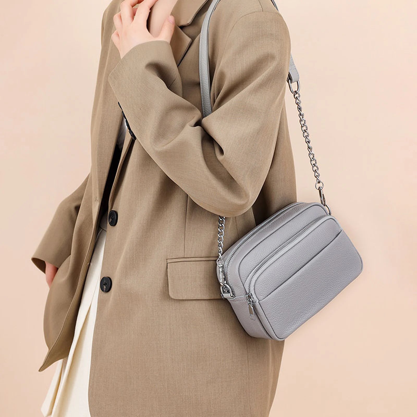 Compact Camera Crossbody Bag custom OEM reference YPJ1096 - detail view