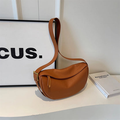 Crescent Hobo Shoulder Bag custom OEM reference 6058 - side or carry view