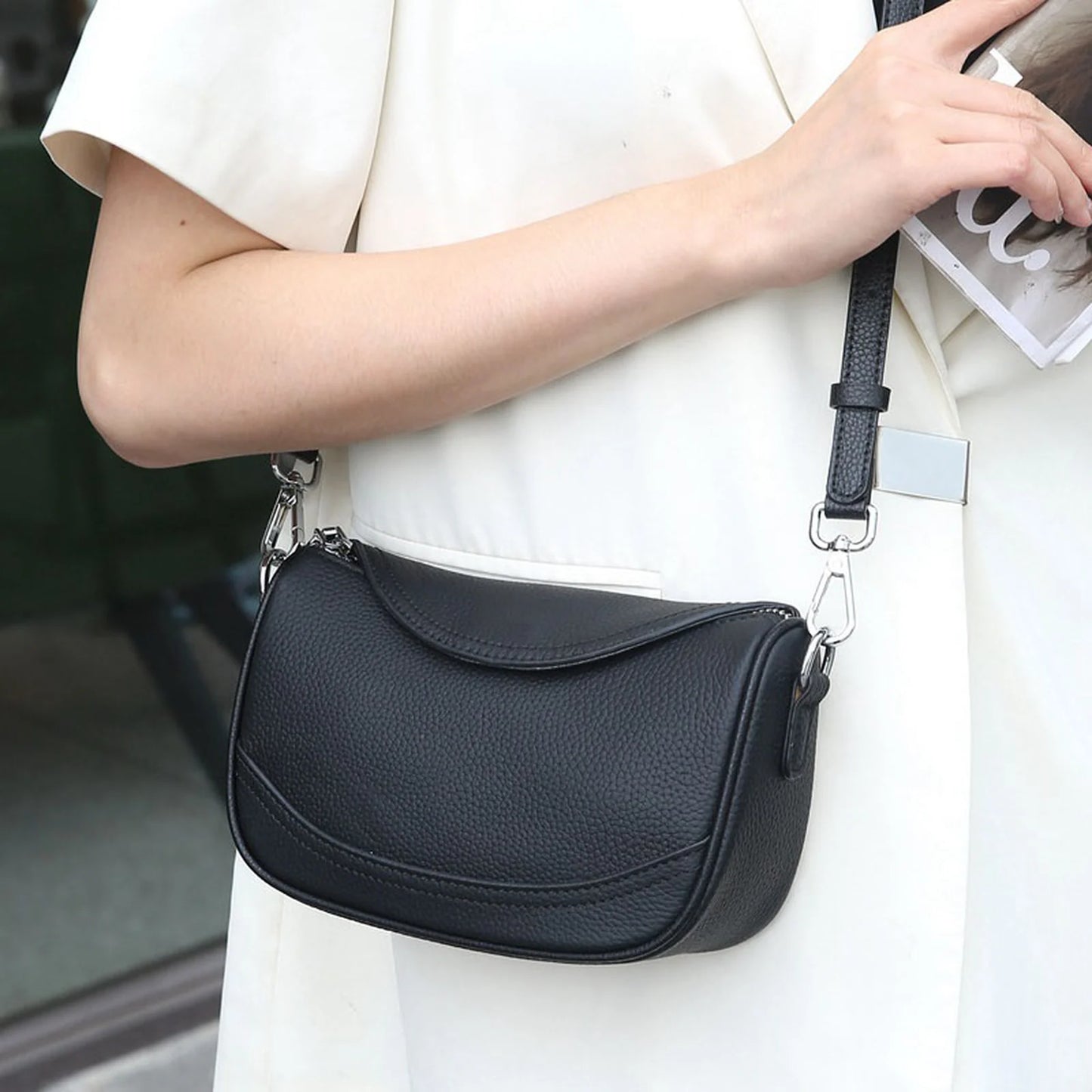 Crescent Saddle Crossbody Bag custom OEM reference 9306 - color or styling view