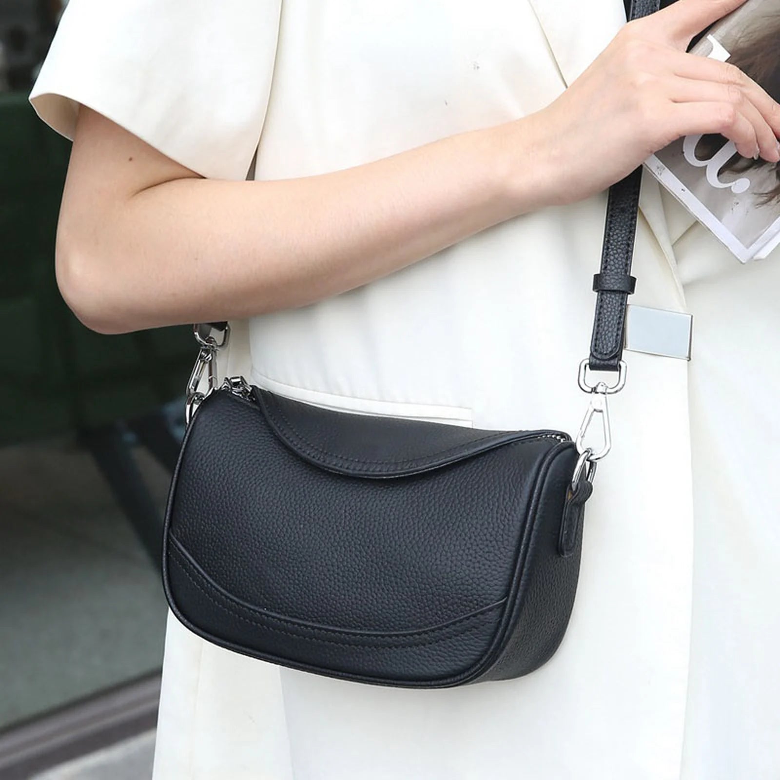 Crescent Saddle Crossbody Bag custom OEM reference 9306 - color or styling view