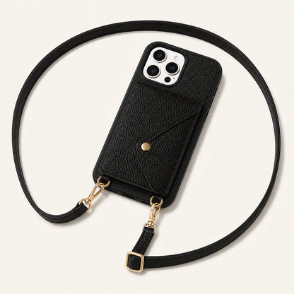 Custom Detachable Magnetic Wallet Crossbody Phone Case structure and component view
