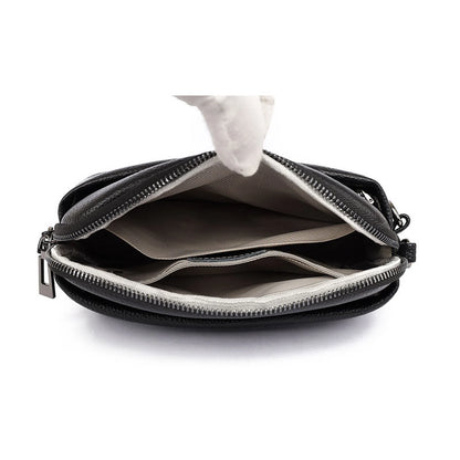 Double-Zip Camera Crossbody Bag custom OEM reference 9039 - detail view