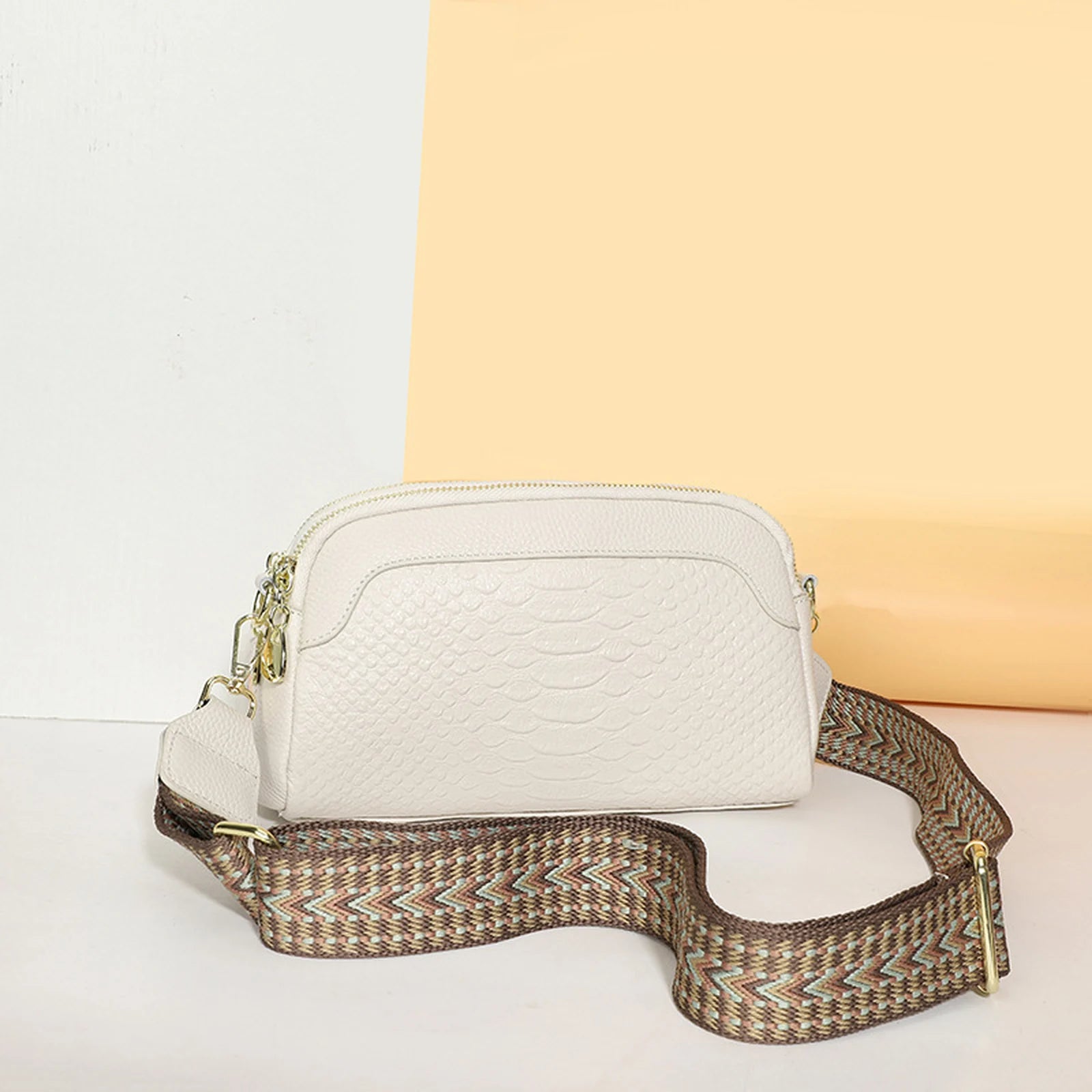 Embossed Zip Camera Bag custom OEM reference CT2237 - side or carry view