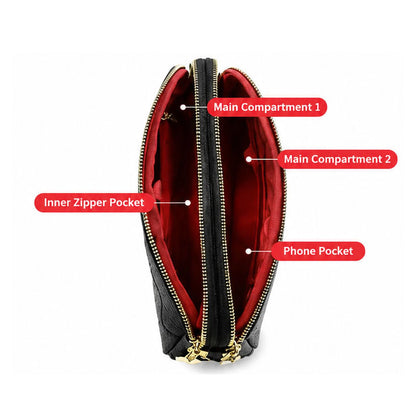 Embossed Zip Camera Bag custom OEM reference CT2237 - detail view