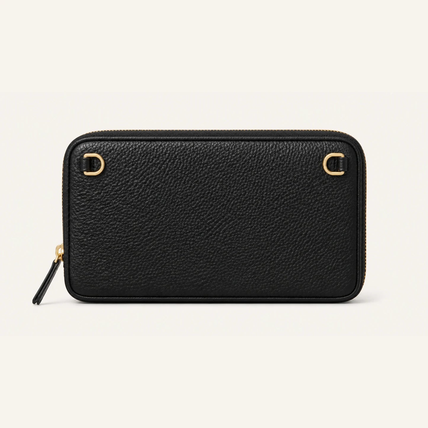 Custom Expanded Leather Zip Pouch structure and component view