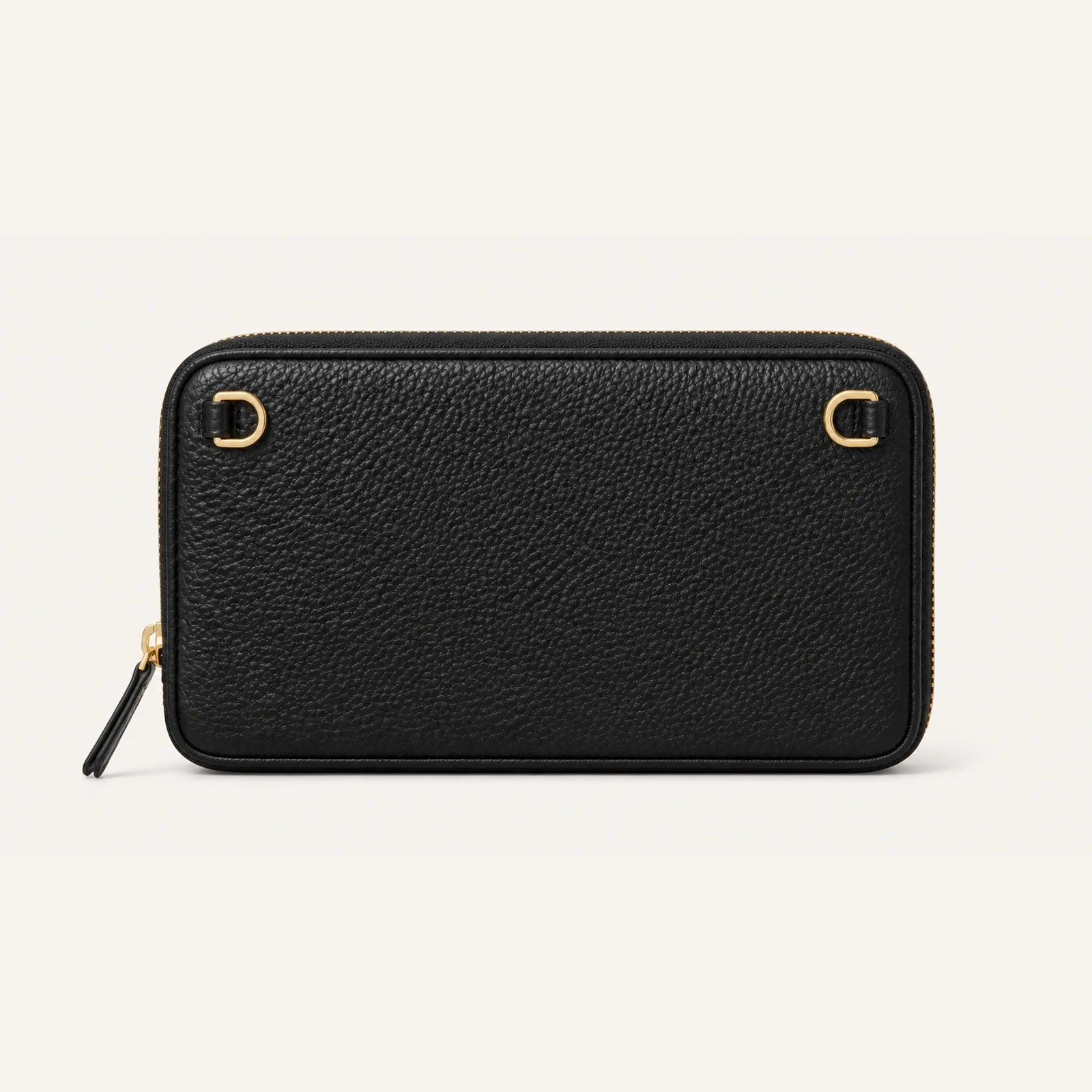 Custom Expanded Leather Zip Pouch structure and component view