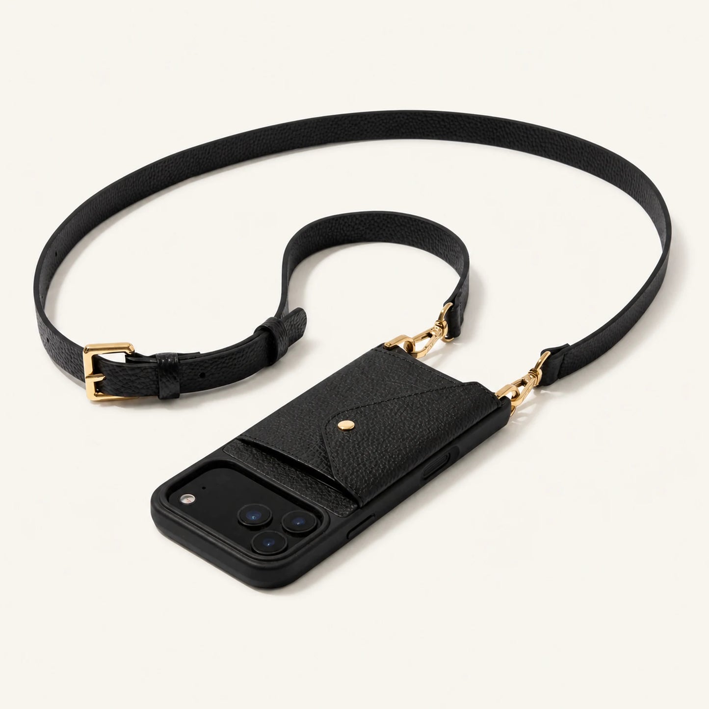 Custom Fixed Card Wallet Crossbody Phone Case front product view