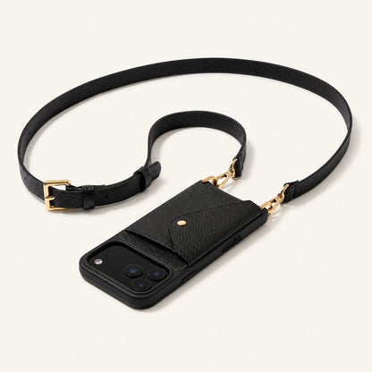 Custom Fixed Card Wallet Crossbody Phone Case front product view