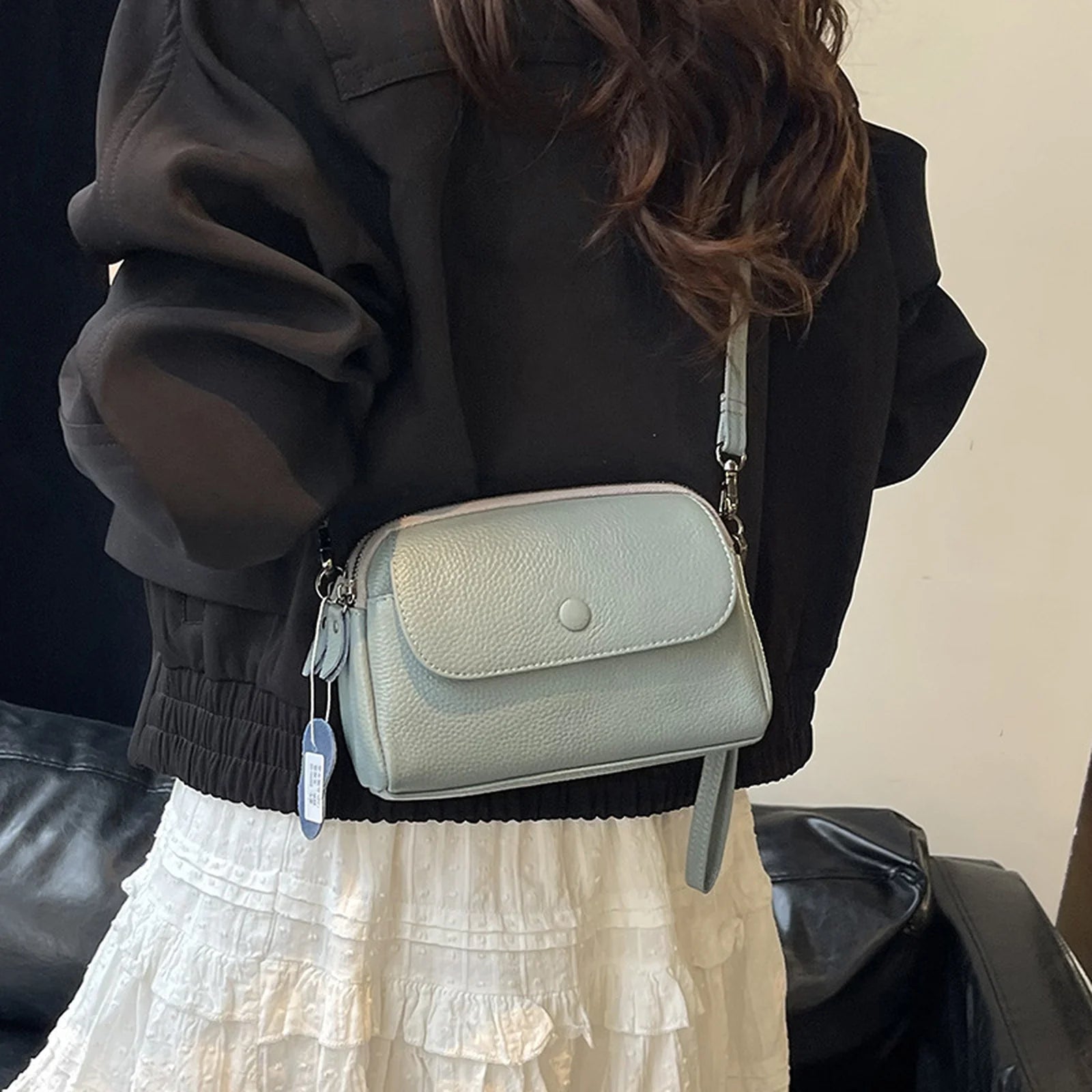 Flap Camera Crossbody Bag custom OEM reference 1235# - color or styling view