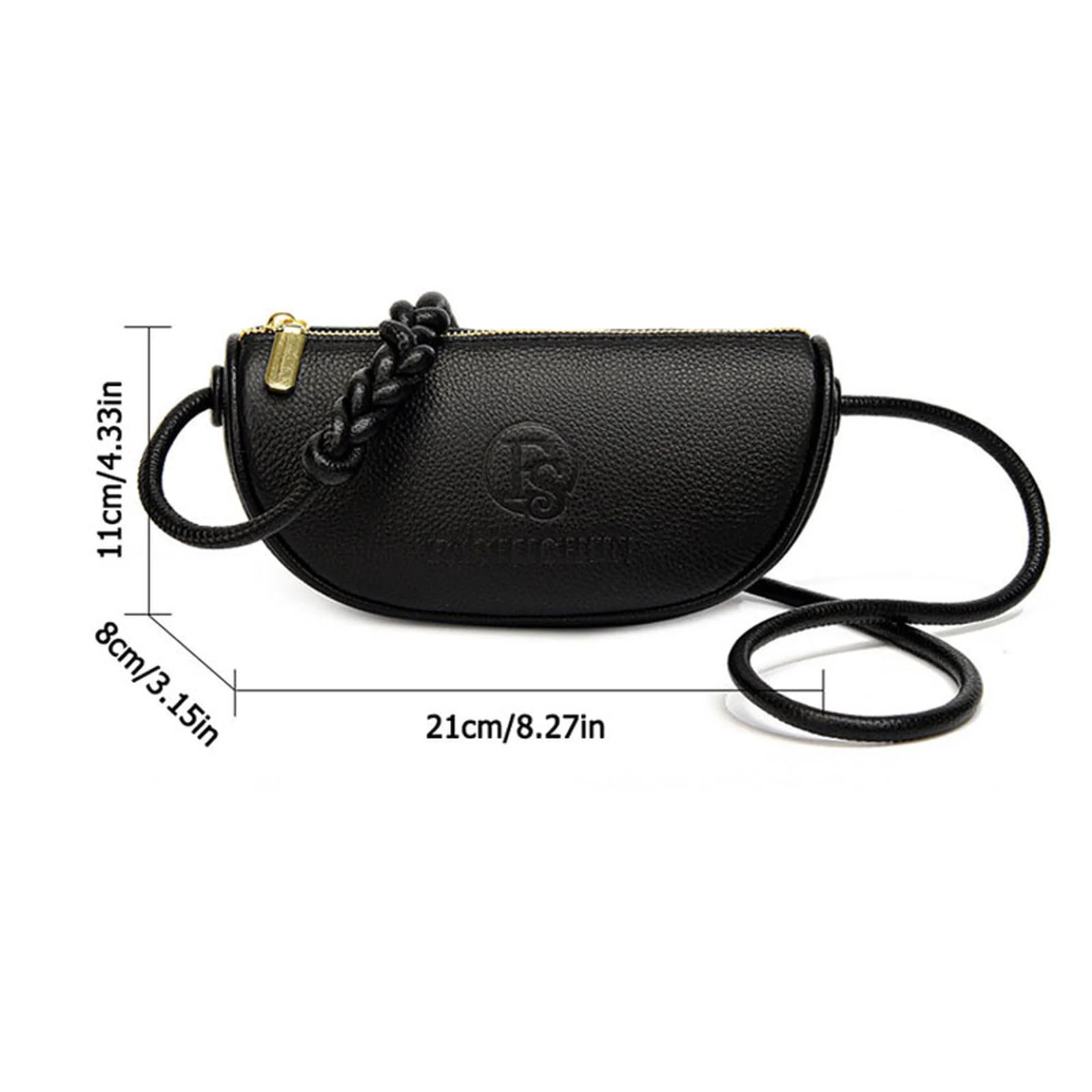 Half-Moon Mini Crossbody Bag custom OEM reference 111# - detail view
