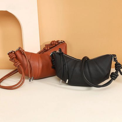 Knotted-Handle Soft Crossbody Bag custom OEM reference 02261 - front view