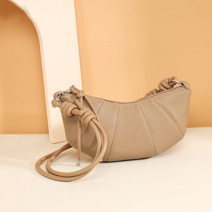 Knotted-Handle Soft Crossbody Bag custom OEM reference 02261 - side or carry view