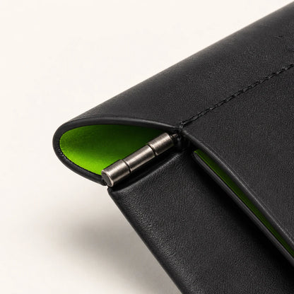 Black Full-Grain Leather Card Holder (Wholesale/OEM Manufacturer) - image 04