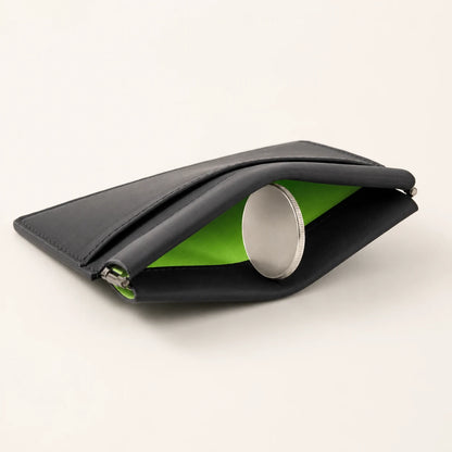 Black Full-Grain Leather Card Holder (Wholesale/OEM Manufacturer) - image 06