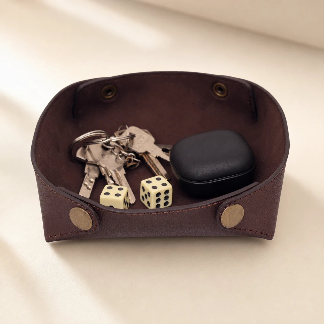 Cowhide Valet Tray (Wholesale/OEM Manufacturer) - image 01