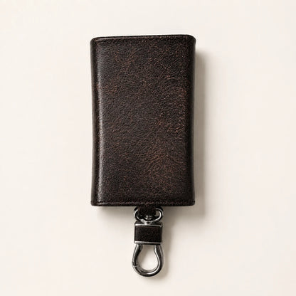 Crazy Horse Leather Key Pouch (Wholesale/OEM Manufacturer) - image 02