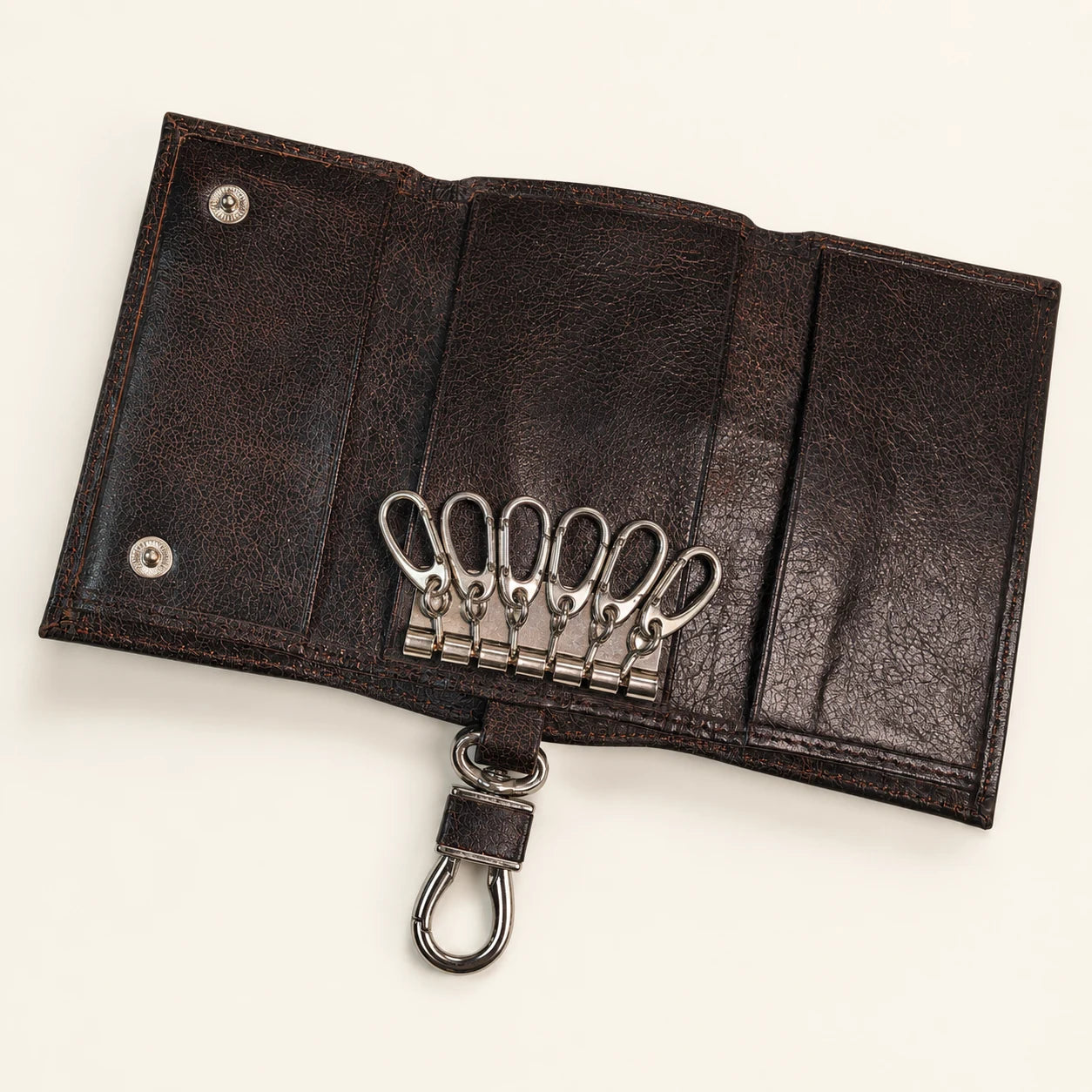 Crazy Horse Leather Key Pouch (Wholesale/OEM Manufacturer) - image 04