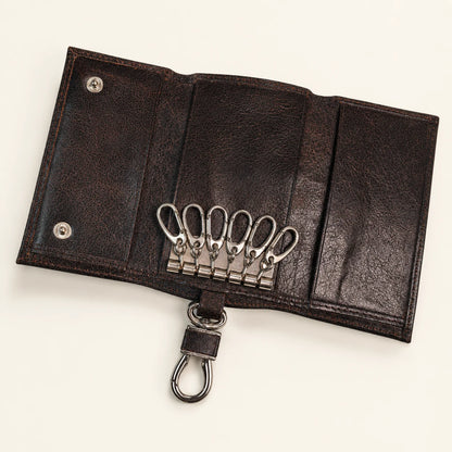 Crazy Horse Leather Key Pouch (Wholesale/OEM Manufacturer) - image 04