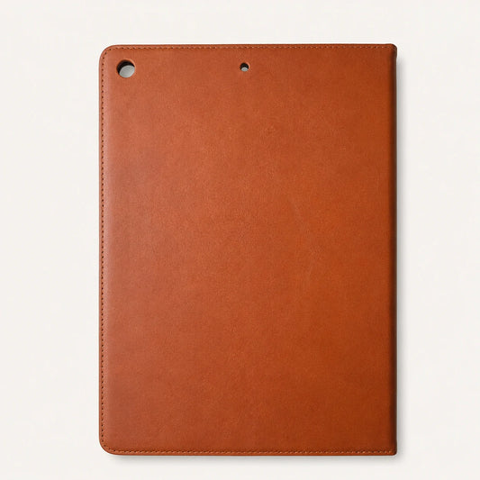 Custom Leather iPad Folio Case For 9.7 And 10.2 Inch Models Brown (Wholesale/OEM Manufacturer) - image 02