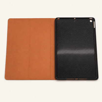 Custom Leather iPad Folio Case For 9.7 And 10.2 Inch Models Brown (Wholesale/OEM Manufacturer) - image 03