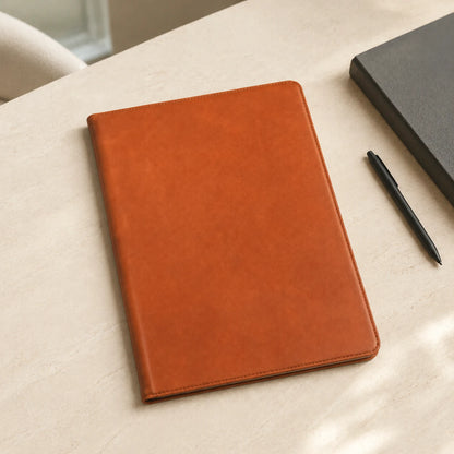 Custom Leather iPad Folio Case For 9.7 And 10.2 Inch Models Brown (Wholesale/OEM Manufacturer) - image 05