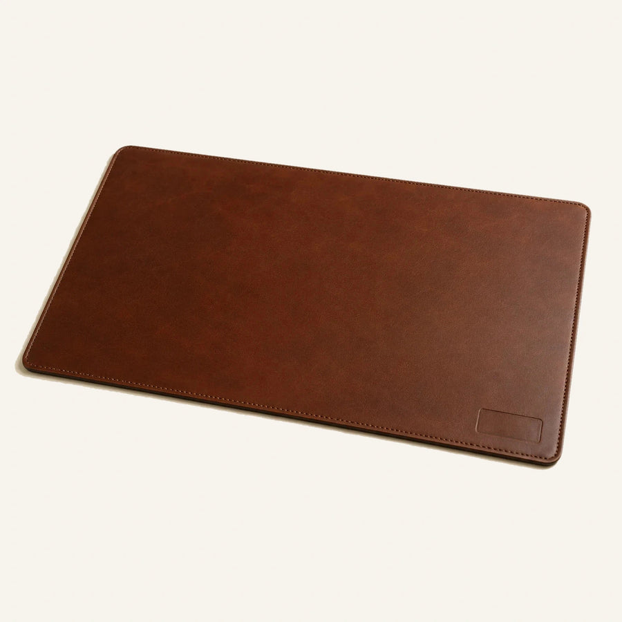 Custom Leather Desk Mat (Wholesale/OEM Manufacturer) - #F6F3ED square main image
