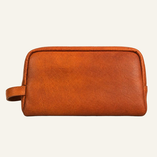 Full-Grain Leather Toiletry Bag (Wholesale/OEM Manufacturer) - image 01