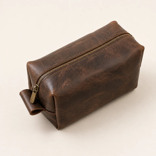 Full Grain Toiletry Bag (Wholesale/OEM Manufacturer) - image 01