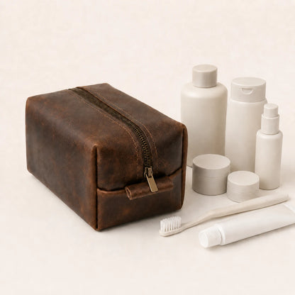 Full Grain Toiletry Bag (Wholesale/OEM Manufacturer) - image 02