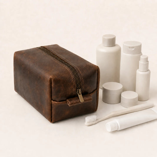 Full Grain Toiletry Bag (Wholesale/OEM Manufacturer) - image 02