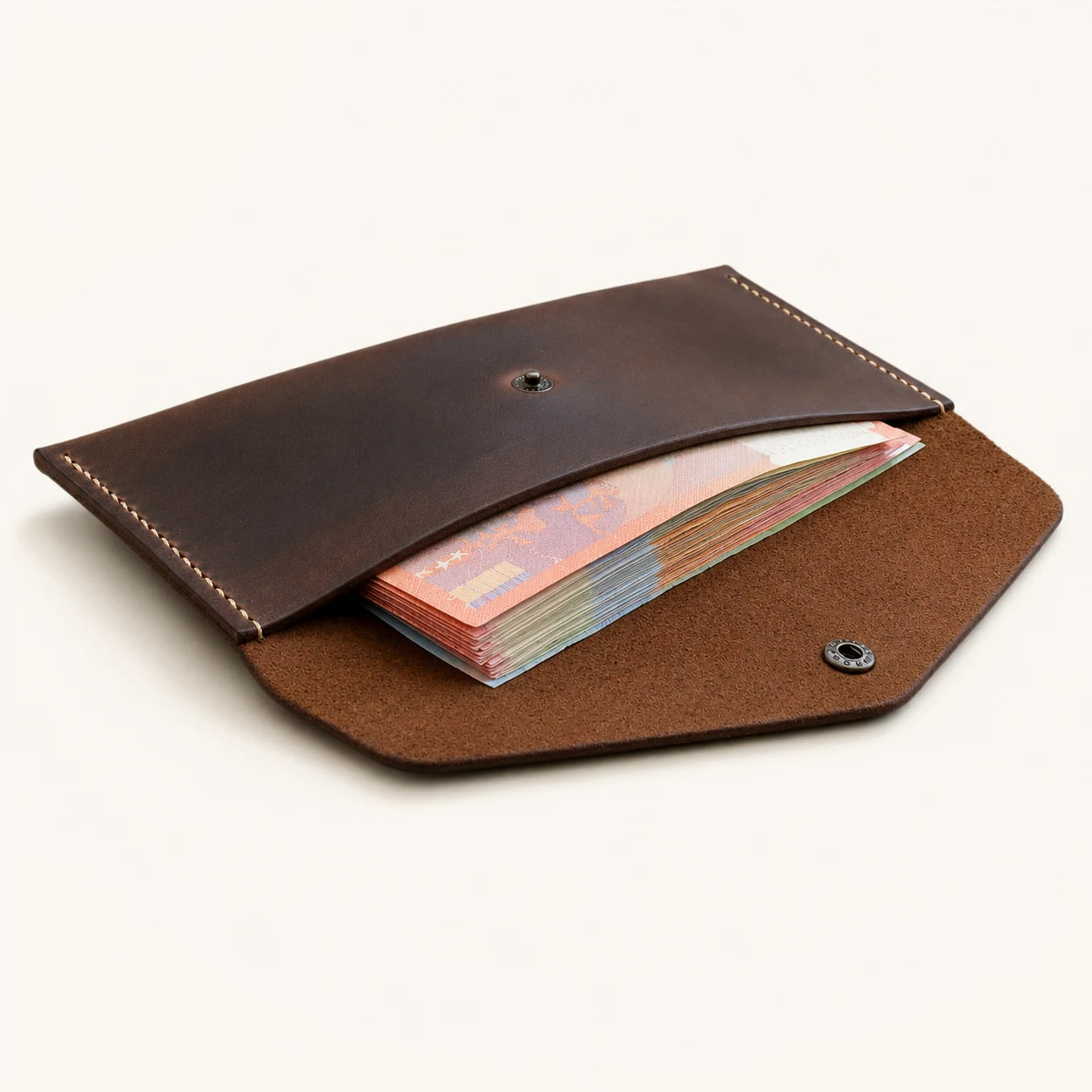 Leather Cash Envelope Wallet Handmade Cash Stuffing Purse And Money Organizer Etsy (Wholesale/OEM Manufacturer) - image 05