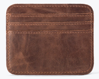 Vintage Leather Cardholder (Wholesale/OEM Manufacturer) - image 01