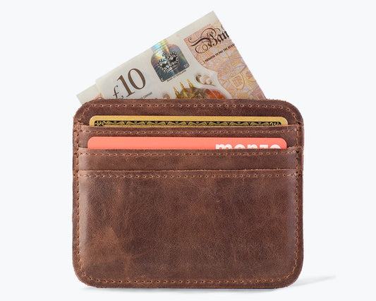 Vintage Leather Cardholder (Wholesale/OEM Manufacturer) - image 02