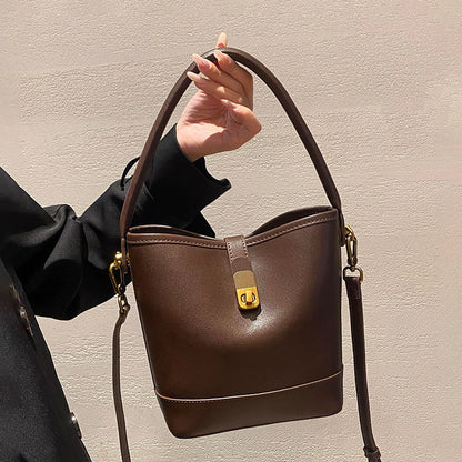 Lock Bucket Tote Handbag custom OEM reference 205 - front view