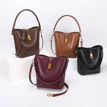 Lock Bucket Tote Handbag custom OEM reference 205 - structure view