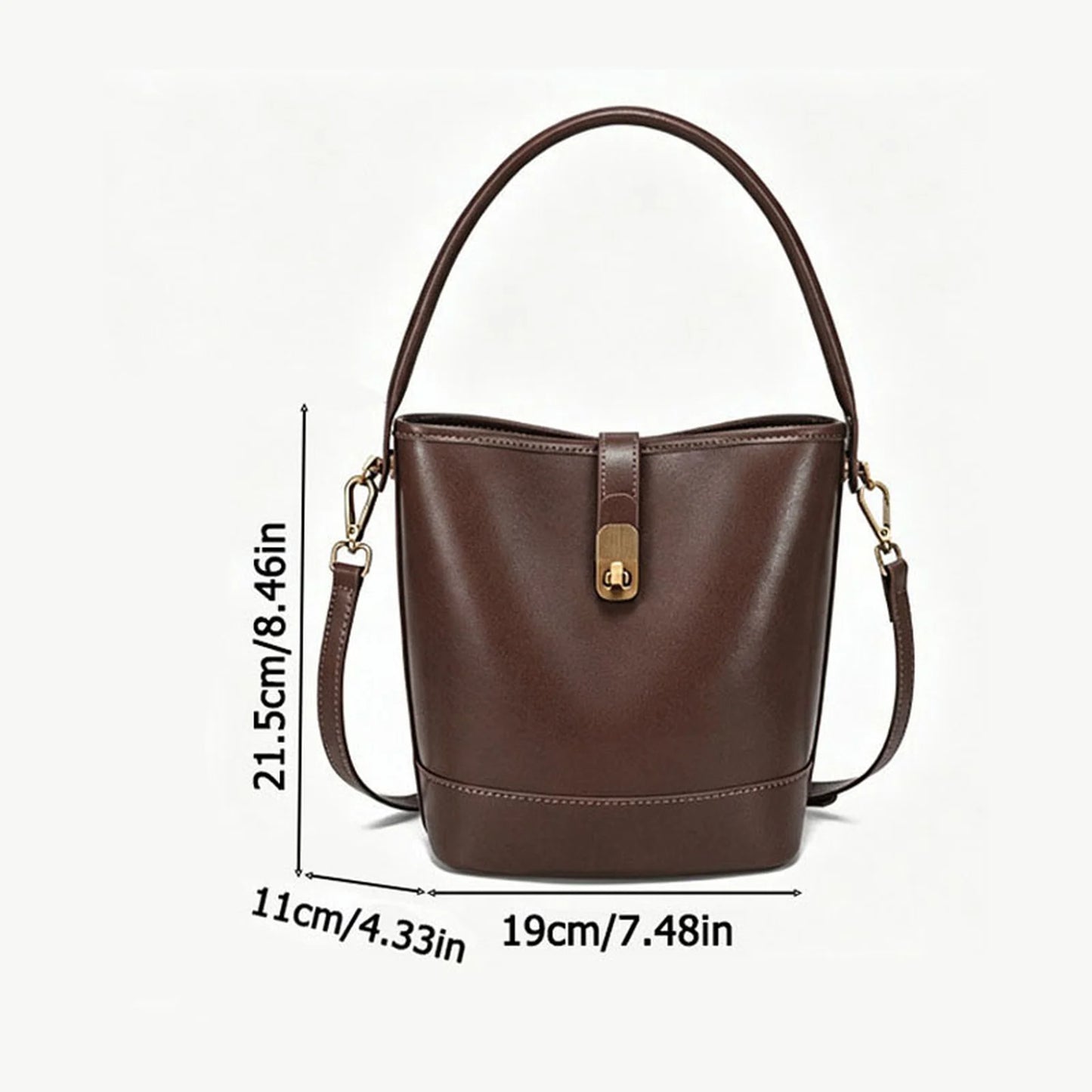 Lock Bucket Tote Handbag custom OEM reference 205 - detail view