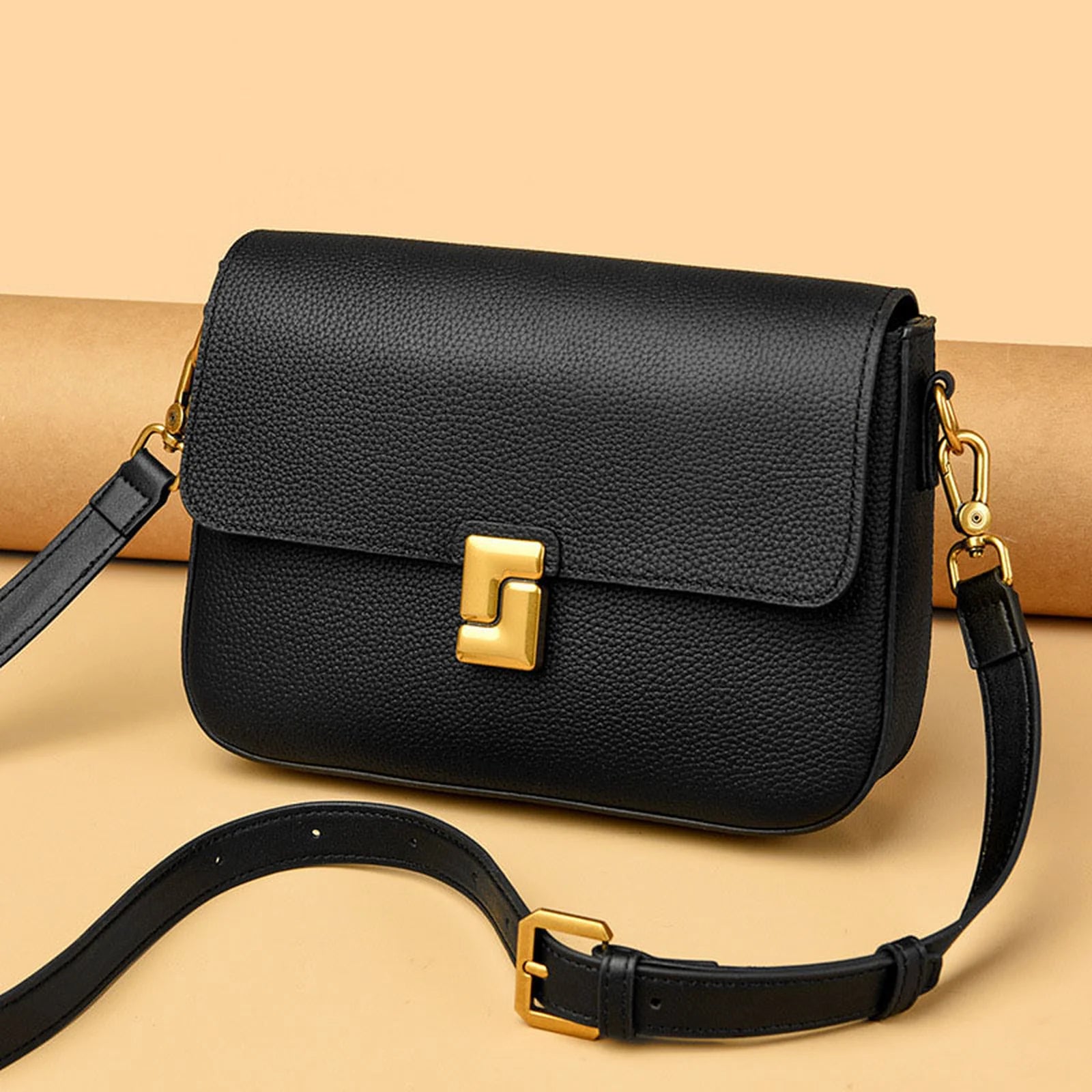 Lock Flap Satchel Bag custom OEM reference xxy99142 - angled view