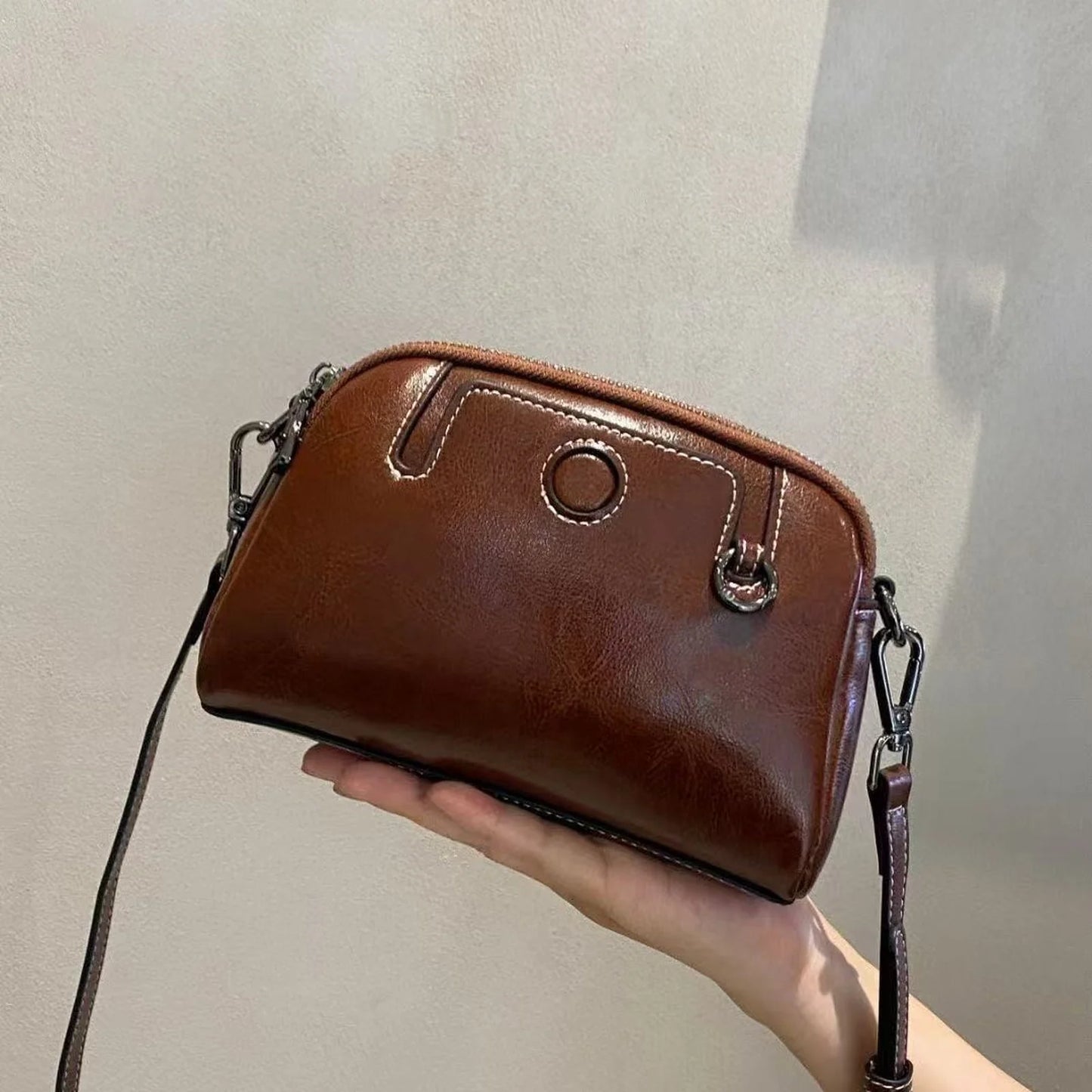 Mini Dome Top-Handle Bag custom OEM reference fy3300 - side or carry view