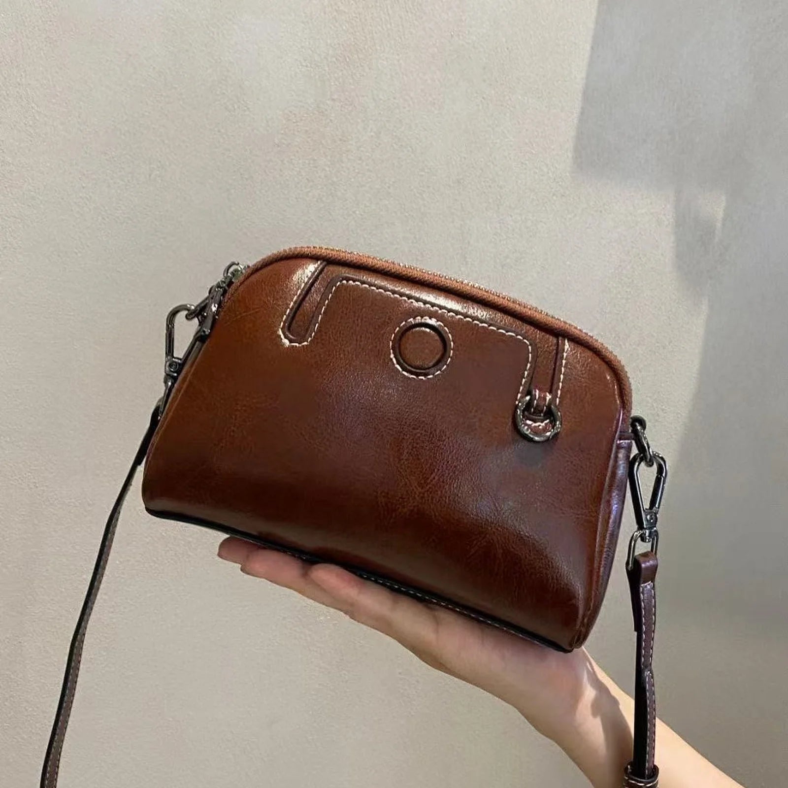 Mini Dome Top-Handle Bag custom OEM reference fy3300 - side or carry view