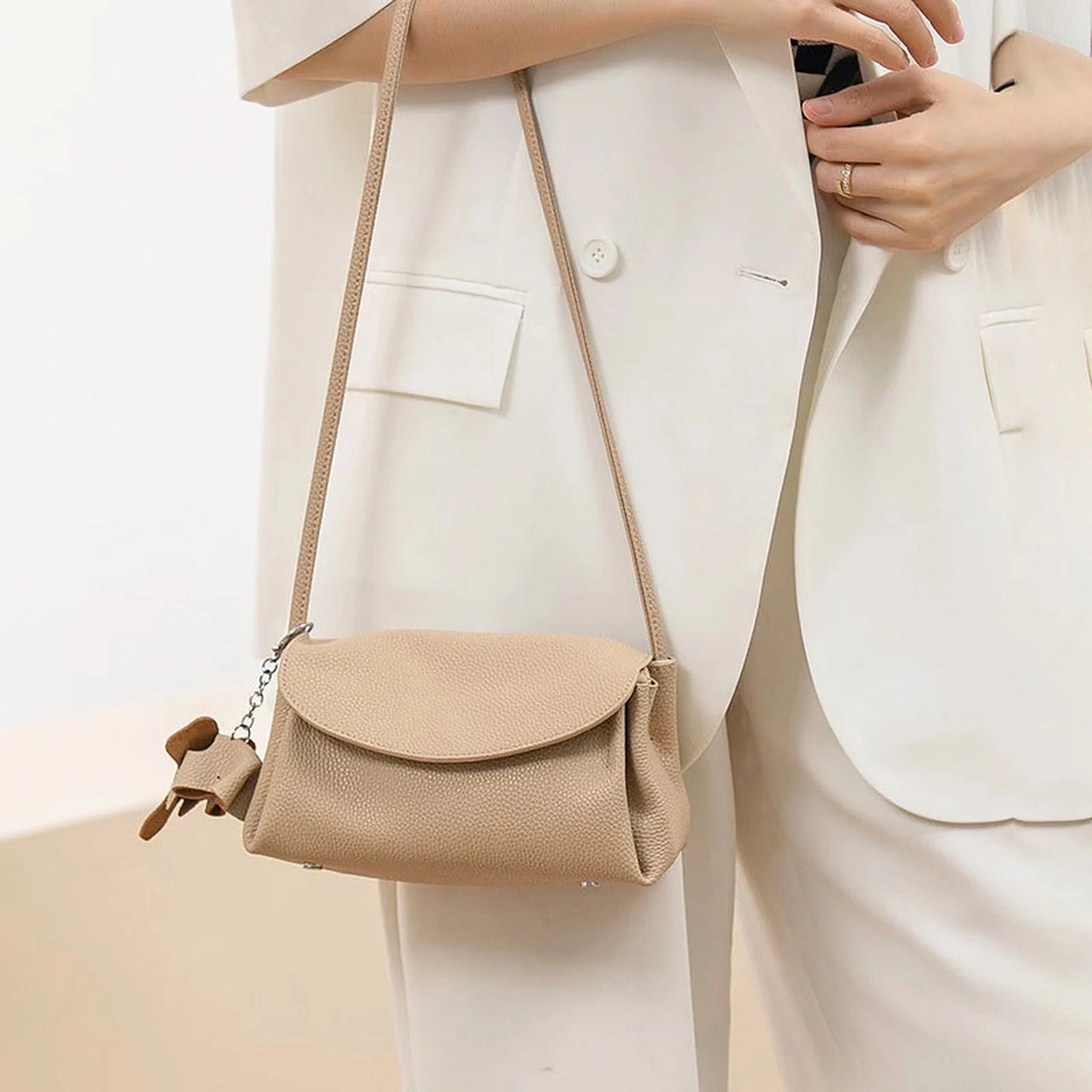 Minimal Flap Crossbody Bag custom OEM reference 7117 - structure view