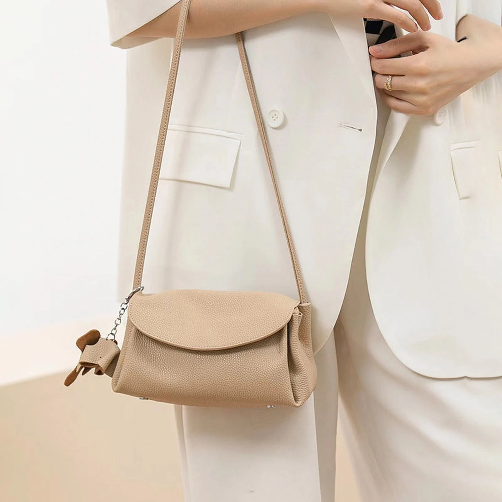 Minimal Flap Crossbody Bag custom OEM reference 7117 - structure view