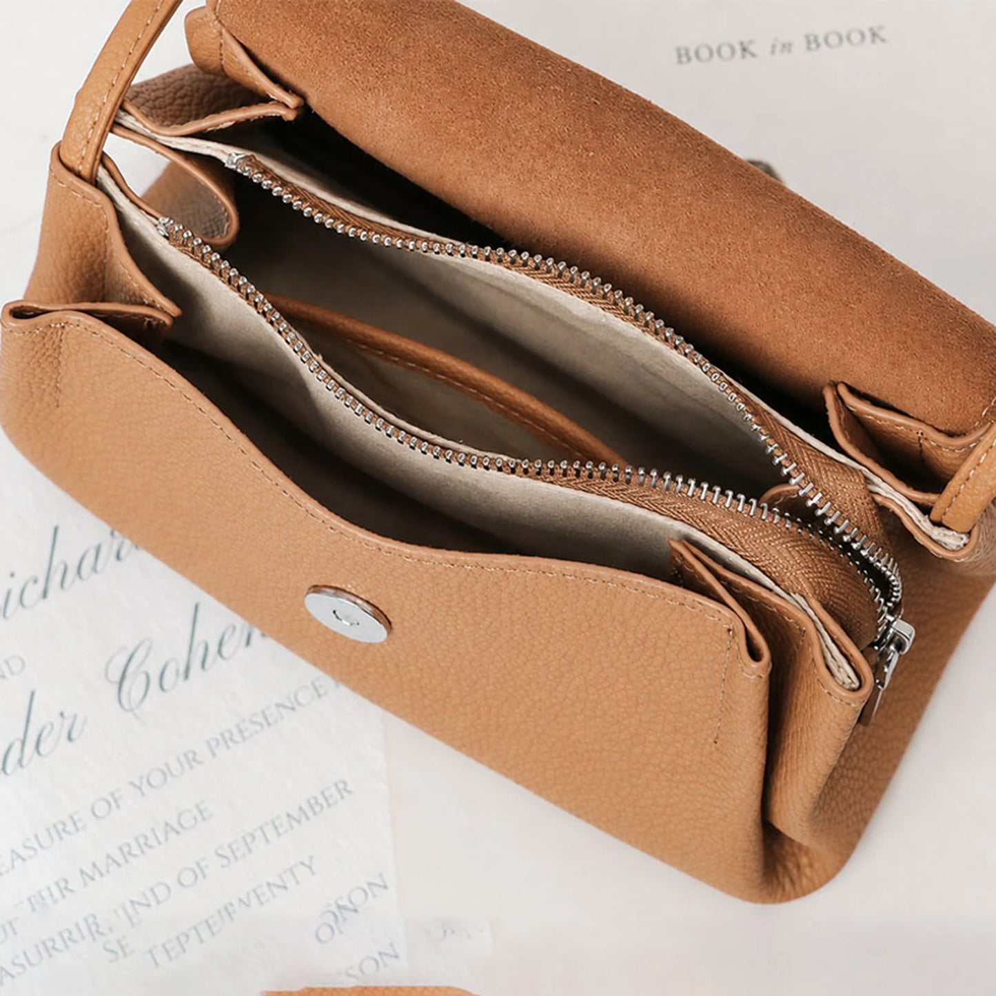 Minimal Flap Crossbody Bag custom OEM reference 7117 - color or styling view