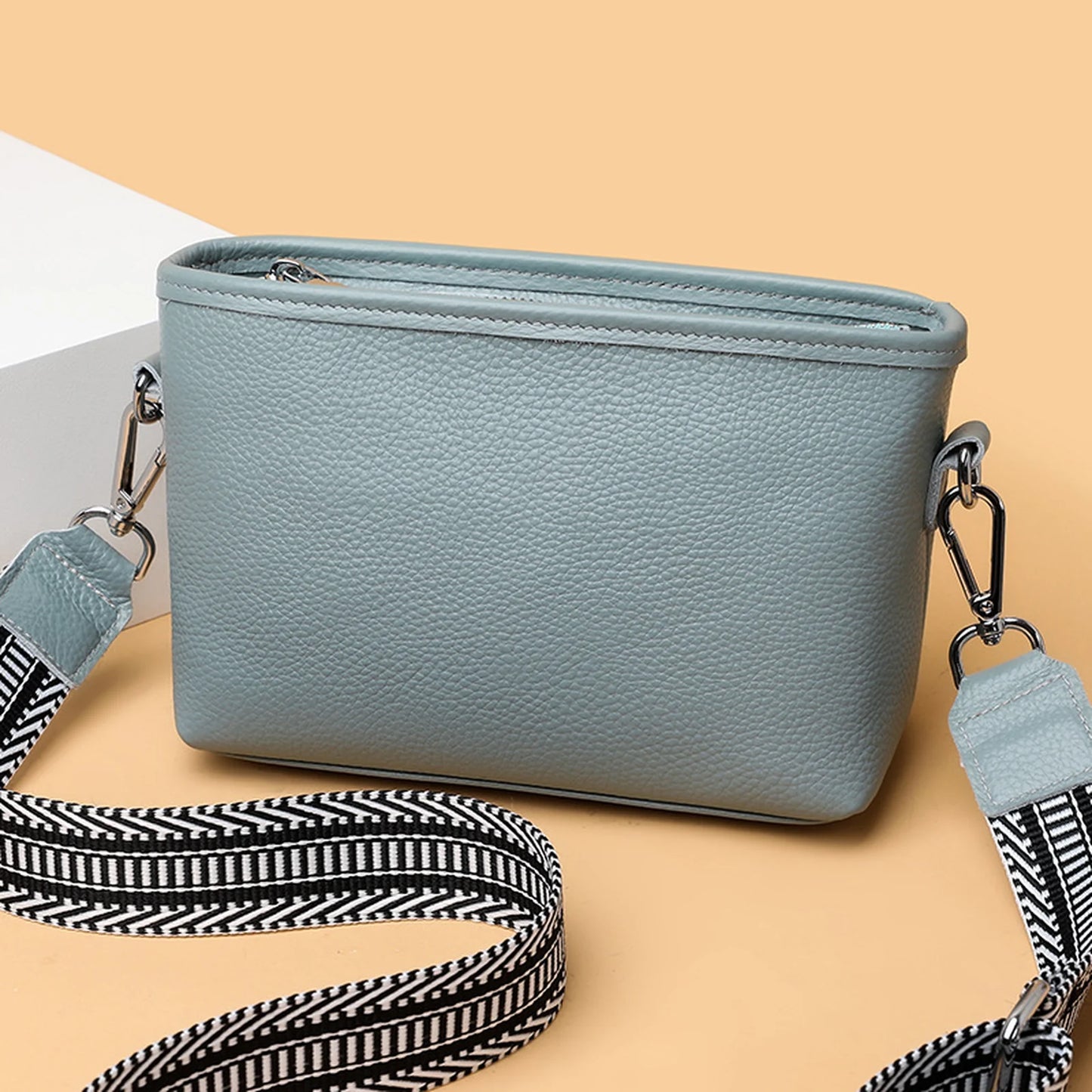 Minimal Zip Camera Crossbody Bag custom OEM reference 1961 - angled view